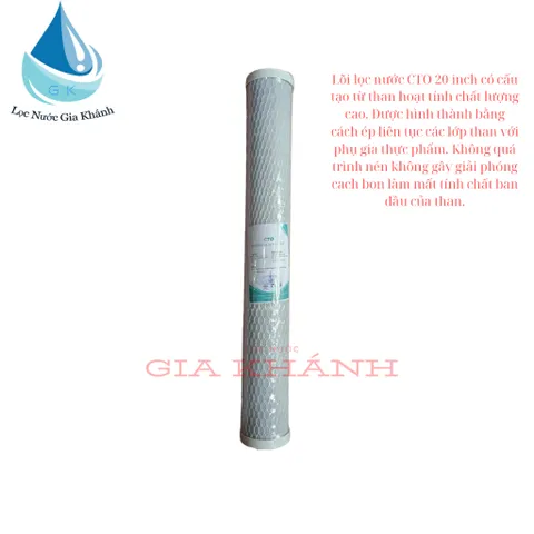 Lõi lọc số 3 than ép CTO 20 inch