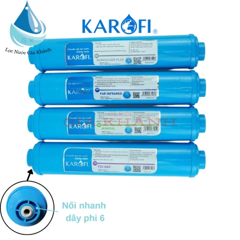 Bộ 4 lõi Karofi T33-Mineral-Far Infrared-NanoSilver chính hãng
