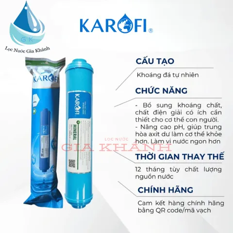 Bộ 4 lõi Karofi T33-Mineral-Far Infrared-NanoSilver chính hãng