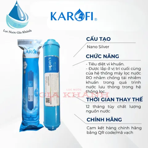 Bộ 4 lõi Karofi T33-Mineral-Far Infrared-NanoSilver chính hãng