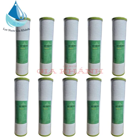 Bộ 10 lõi lọc nước 10 inch 1 Micron cho máy RO, Kangaroo, Karofi, Htech,...