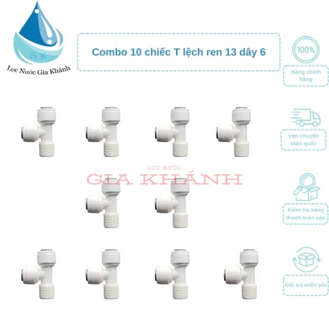 Combo 10 chiếc T lệch ren 13 dây 6