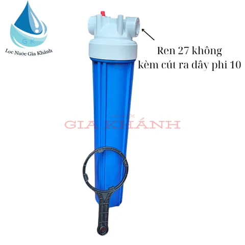 Vỏ cốc lọc thô 20 inch không kèm lõi lọc.