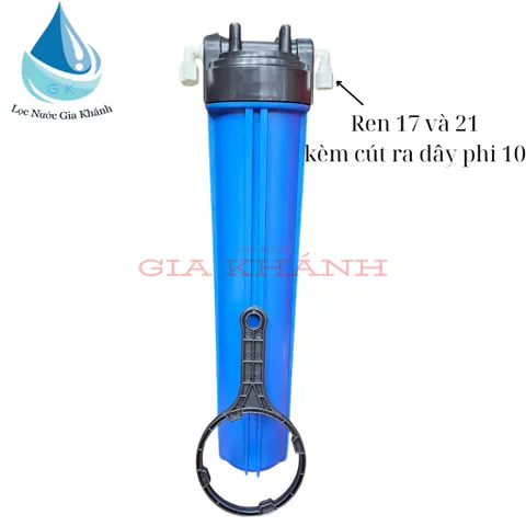 Vỏ cốc lọc thô 20 inch không kèm lõi lọc.