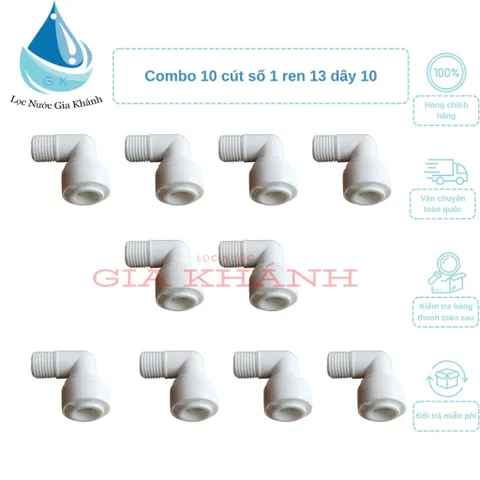 Combo 10 chiếc cút số 1 ren 13 dây 10