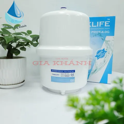 Bình áp nhựa 4.0G 10L ( tặng kèm van bình áp)