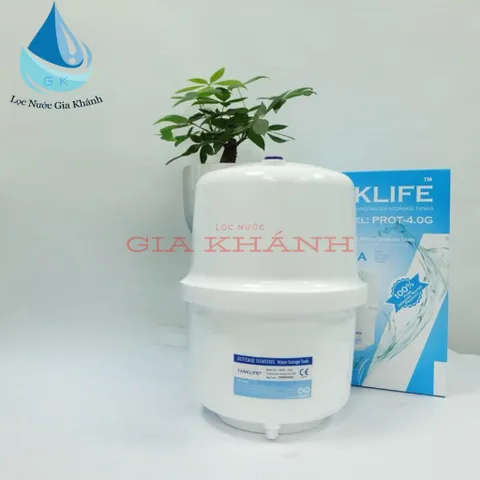 Bình áp nhựa 4.0G 10L ( tặng kèm van bình áp)