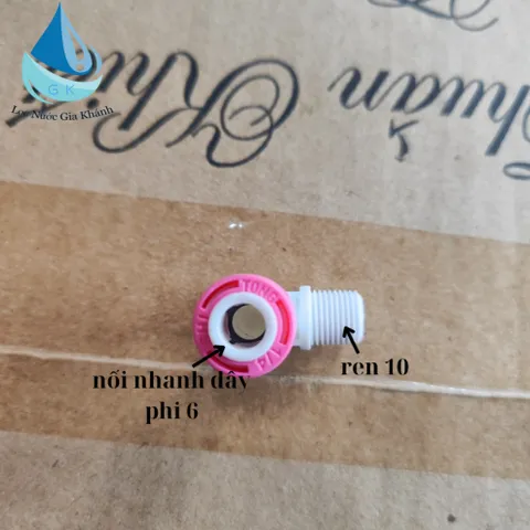 Van 1 chiều ren 10 dây phi 6 nối nhanh