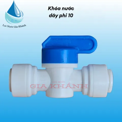 Van Khoá Dây 10mm - Nối 2 Đầu Ống 10 Có Kèm Van Khoá