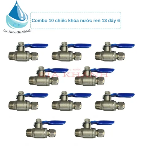 Combo 10 chiếc khóa nước ren 13 dây 6