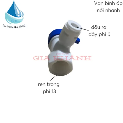 khóa van bình áp nối nhanh máy lọc nước.