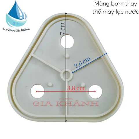Màng bơm 3 ngăn đài loan thay thế cho đầu bơm máy lọc nước, máy phun sương.