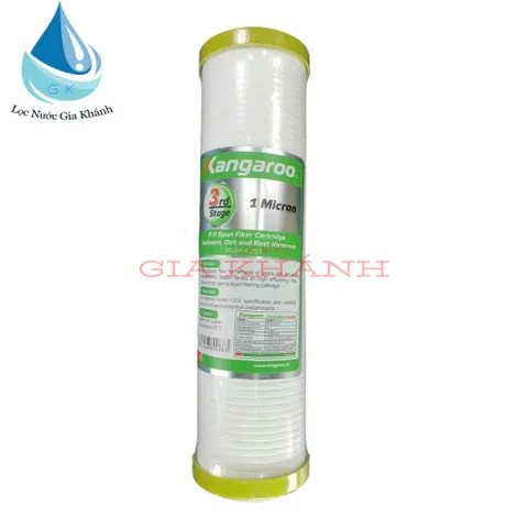 Bộ 4 lõi lọc nước Kangaroo 1234 - Bao gồm lõi 123 và màng RO Hàn Quốc