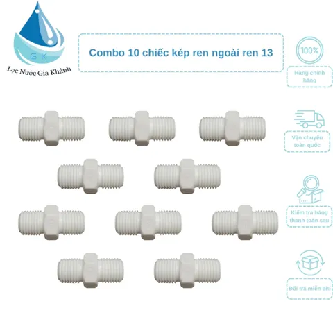 Combo 10 chiếc kép ren ngoài ren 13