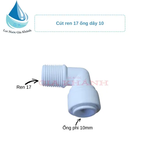 Combo 10 chiếc cút ren 17 ống dây 10