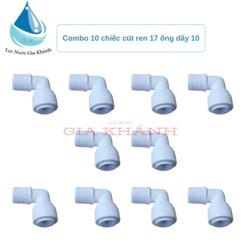 Combo 10 chiếc cút ren 17 ống dây 10