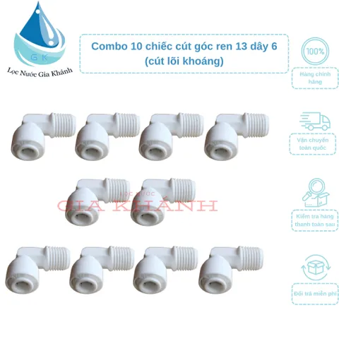 Combo 10 chiếc cút ren 13 dây 6 máy lọc nước