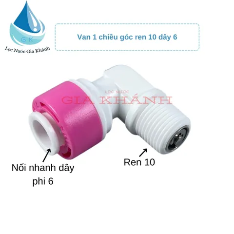 Combo 10 van 1 chiều góc ren 10 dây 6