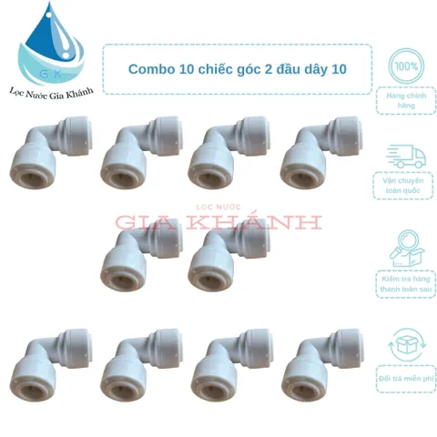 Combo 10 chiếc cút góc 2 đầu dây 10