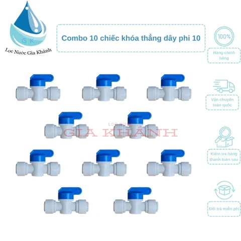 Combo 10 chiếc khóa thẳng dây phi 10