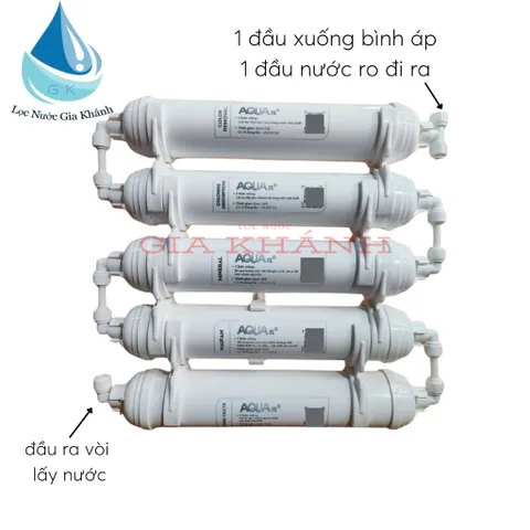 Bộ 5 lõi tạo khoáng Aqua 5,6,7,8,9 dùng cho máy lọc RO