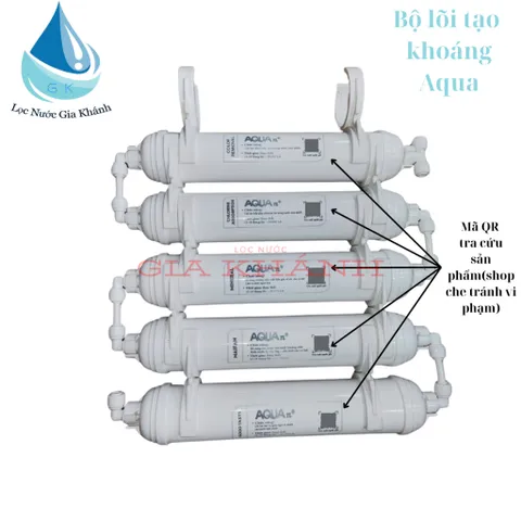 Bộ 5 lõi tạo khoáng Aqua 5,6,7,8,9 dùng cho máy lọc RO