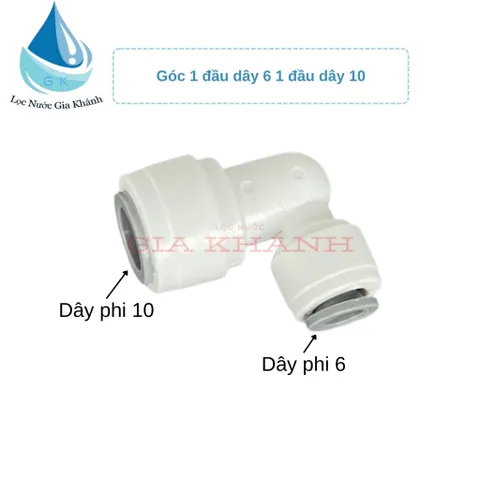Combo 10 chiếc cút góc 1 đầu dây 6, 1 đầu dây 10