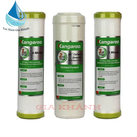 Bộ lõi lọc 1,2,3 Kangaroo chính hãng.