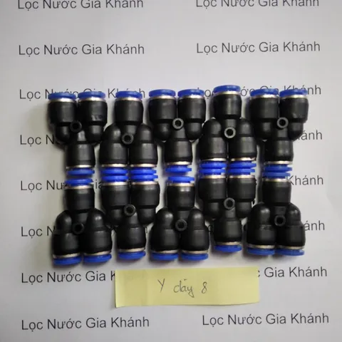10 Khớp nối nhanh,chữ T, Y, góc,nối thẳng Nhựa PE cao cấp-Size 8mm phun sương