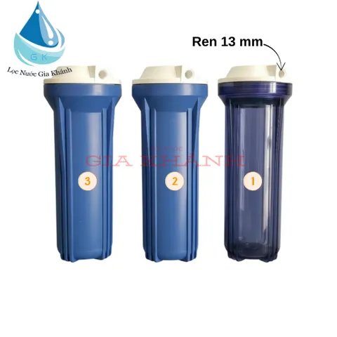 Bộ cốc 1 gioăng 1,2,3 máy lọc nước 10 inch