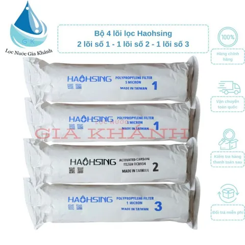 combo 4 lõi lọc haohsing hàng chính hãng đài loan