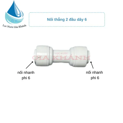 Combo 10 chiếc cút nối thẳng 2 đầu dây 6