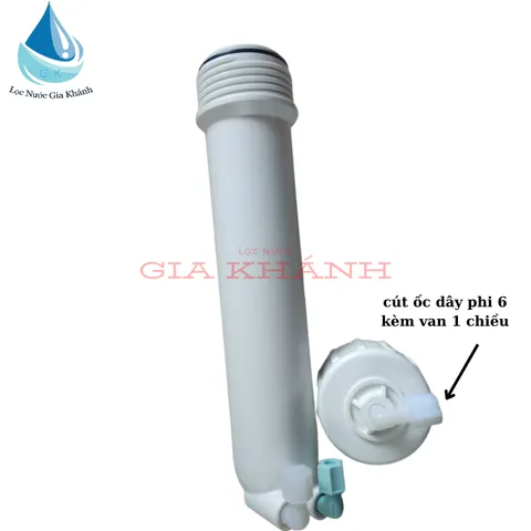 Vỏ Màng RO Máy Lọc Nước Kèm Cút + Van Một Chiều dây phi 6