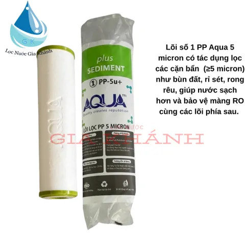 Combo 5 lõi lọc số 1 aqua pp 5 micron