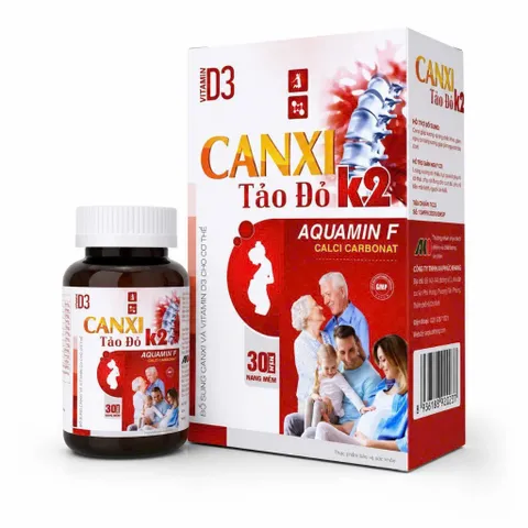 Vitamin D3 canxi tảo đỏ K2 BỔ SUNG CANXI, chống còi xương, loãng xương cho xương và răng chắc khỏe 