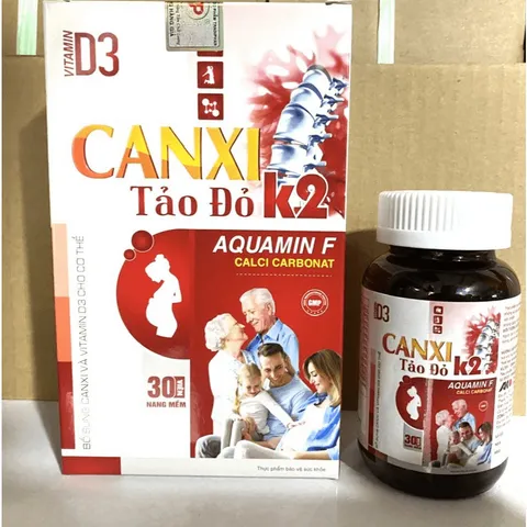 Vitamin D3 canxi tảo đỏ K2 BỔ SUNG CANXI, chống còi xương, loãng xương cho xương và răng chắc khỏe 