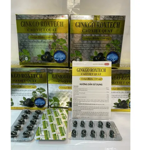 Ginkgo Roxtech Cao việt quất cải thiện chứng mất ngủ hoạt huyết dưỡng não, đau đầu chóng mặt, ngủ k ngon giấc 