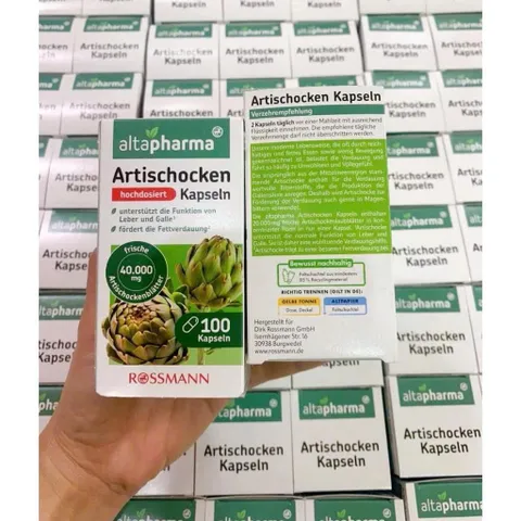 Viên uống bổ gan thải độc mát gan Artischocken Altapharma của Đức - 100V