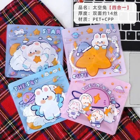 Túi Zip 15x23 Hoạt Hình cute đựng bánh kẹo, đồ cá nhân họa tiết dễ thương