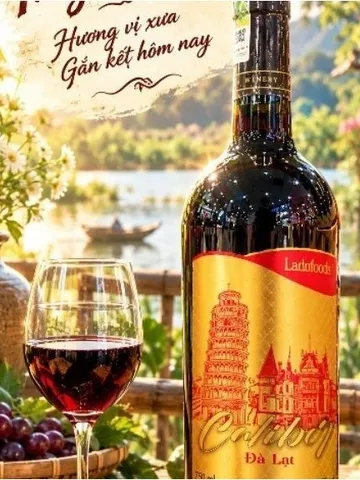 Rượu Vang Đà Lạt Calibre Gold 750mill Ladofoods