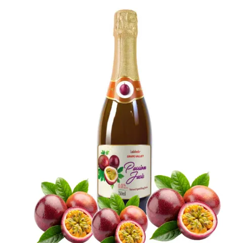 Nước Trái Cây Có Ga Ladofoods - Nước  Chanh Dây Có Ga Grape Valley 750mil