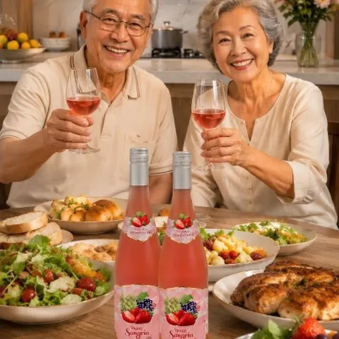 Vivazz Sangria Light -Rựu Trái Cây Rose - Chai 750mil