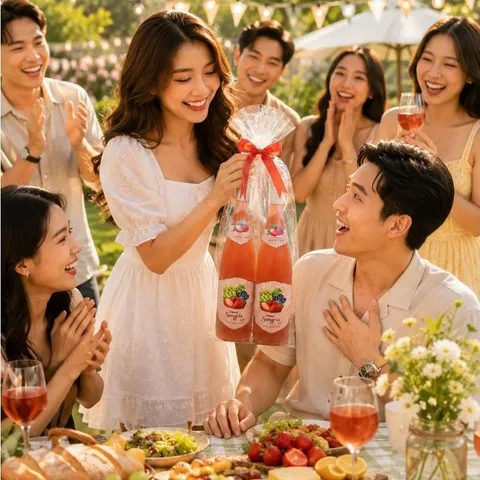 Vivazz Sangria Light -Rựu Trái Cây Rose - Chai 750mil