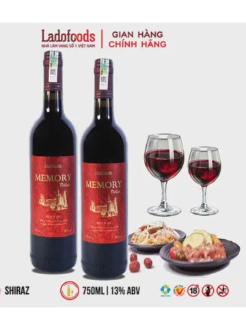 Vang Đà Lạt Memory - 14,5% Vị Ngọt Nhẹ Nho Tươi