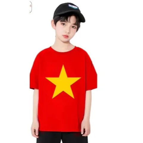 Áo Thun Cờ Đỏ Sao Vàng Full Size (10kg - 65kg) Vải Co Dãn 4 Chiều Thoáng Mát