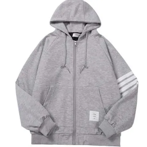 Áo Hoodie Zip, Áo Khoác Nam Nữ Unisex 4 sọc Basic Chất Nỉ cotton Form Rộng Mũ 2 Lớp