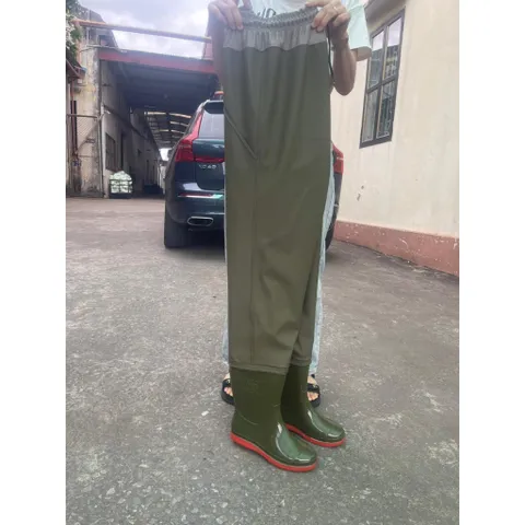 Quần ủng lội nước siêu bền chất liệu cao su dày hai lớp TRƯỜNG SƠN ủng bảo hộ lao động, làm vườn,ủng câu cá,ủng thuỷ sản