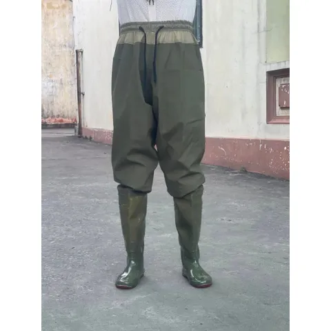 Quần ủng lội nước siêu bền chất liệu cao su dày hai lớp TRƯỜNG SƠN ủng bảo hộ lao động, làm vườn,ủng câu cá,ủng thuỷ sản