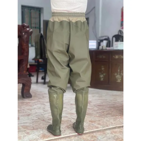 Quần ủng lội nước siêu bền chất liệu cao su dày hai lớp TRƯỜNG SƠN ủng bảo hộ lao động, làm vườn,ủng câu cá,ủng thuỷ sản