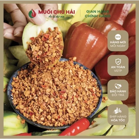 Muối Tây Ninh Chú Hải tỏi ớt siêu cay 500gr